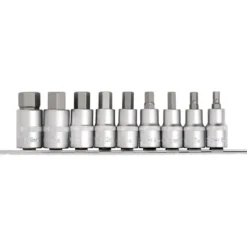 Draper Expert Metric Hex. Socket Bit Set, 1/2