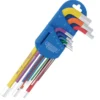 Draper Expert Metric Long Arm Hex Key Set, Colour Coded (9 Piece)