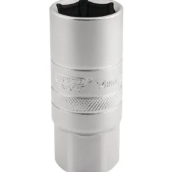 Draper Expert 14mm Thread 6 Point Satin Chrome Spark Plug Socket, 1/2" Sq. Dr., 21mm