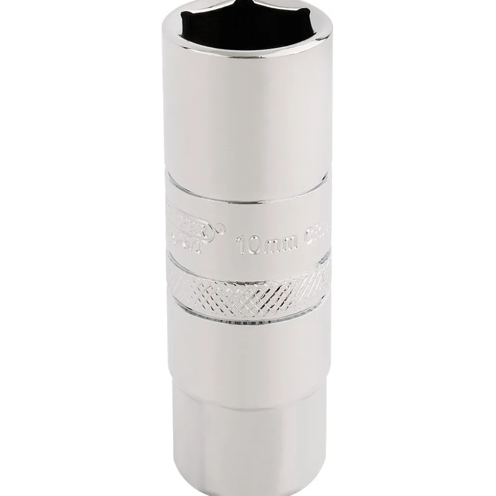 Draper Expert 10mm Thread 6 Point Spark Plug Socket, 3/8" Sq. Dr., 16mm