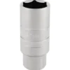 Draper Expert 14mm Thread 6 Point Satin Chrome Spark Plug Socket, 3/8" Sq. Dr., 21mm