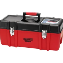 Draper Expert Plastic Tool Box with Tote Tray, 580mm