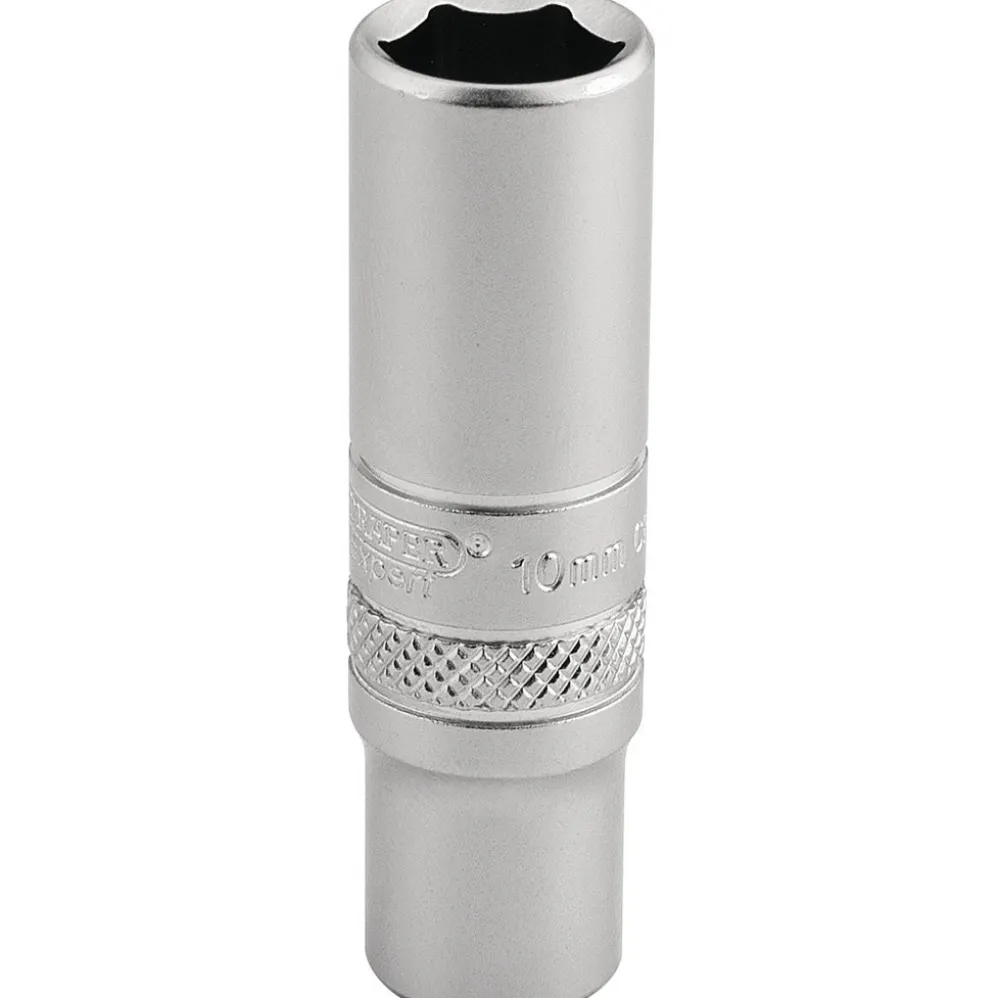 Draper Expert 6 Point Deep Socket, 1/4" Sq. Dr., 10mm