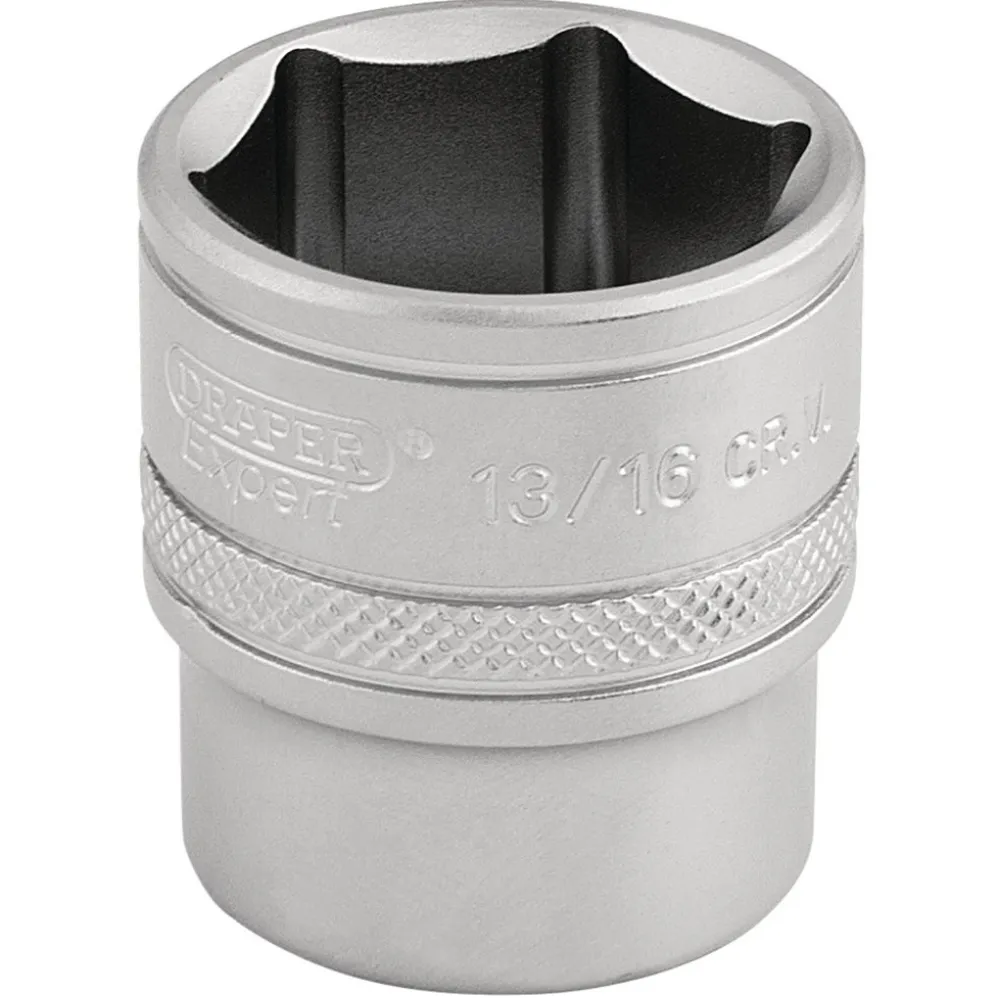 Draper Expert 6 Point Imperial Socket, 3/8" Sq. Dr., 13/16"