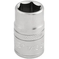Draper Expert 6 Point Imperial Socket, 3/8" Sq. Dr., 7/16"