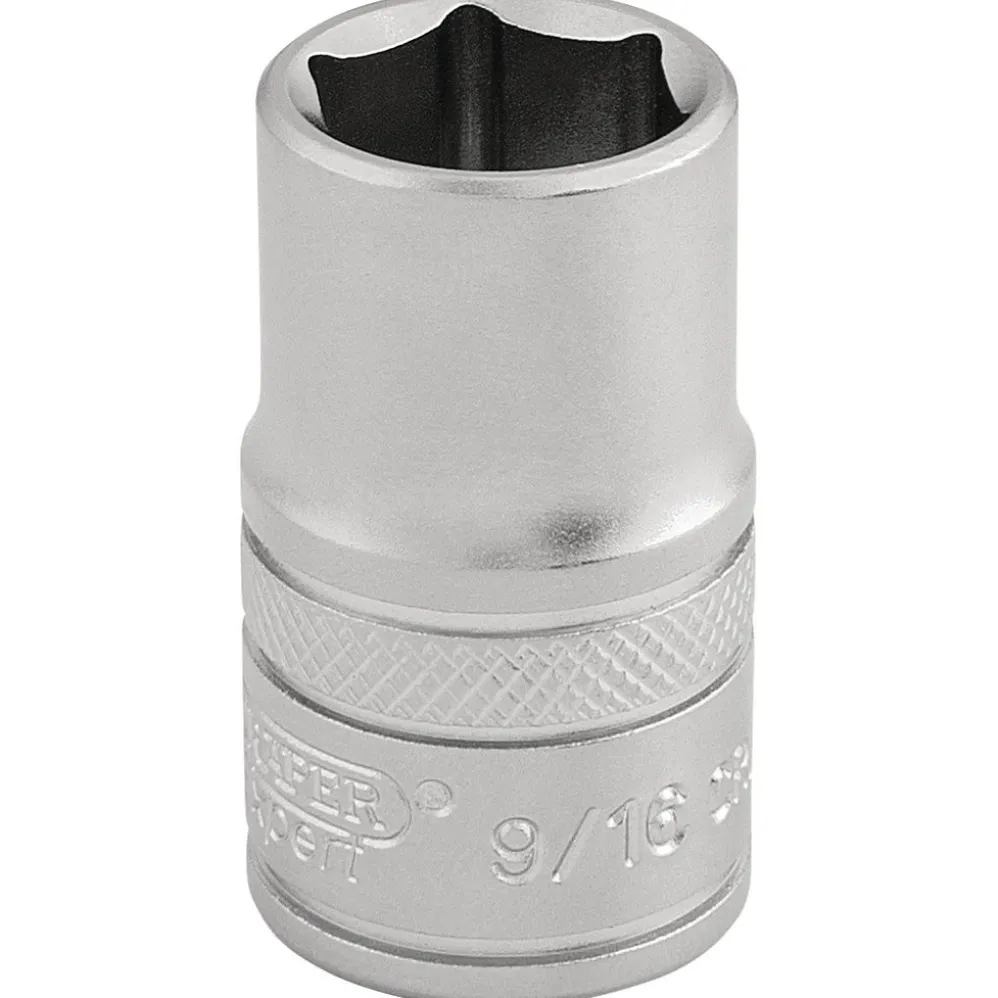 Draper Expert 6 Point Imperial Socket, 1/2" Sq. Dr., 9/16"