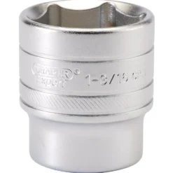 Draper Expert 6 Point Imperial Socket, 1/2" Sq. Dr., 1 3/16"