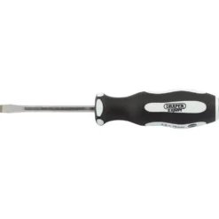 Draper Expert 'Pound Thru' Plain Slot Soft Grip Screwdriver, 5.5 x 75mm