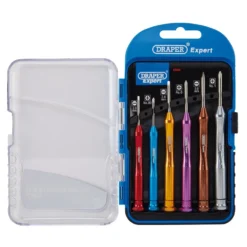 Draper Expert Precision Screwdriver Set, 3 x Plain Slot, 3 x Cross Slot (6 Piece)