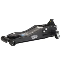 Draper Expert Professional Low Profile Fast Lift Garage Trolley Jack, 3 Tonne, Black