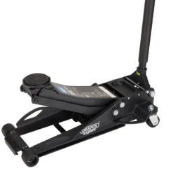 Draper Expert Professional Low Profile Fast Lift Garage Trolley Jack, 3 Tonne, Black