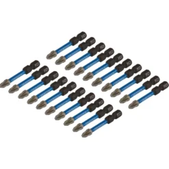 Draper Expert PZ-Type Impact Screwdriver Bits, No.2 x 50mm, 1/4" Hex (Pack of 20)