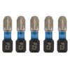 Draper Expert PZ-Type Impact Screwdriver Bits, No.3 x 25mm, 1/4" Hex (Pack of 5)