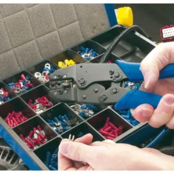 Draper Expert Ratchet Crimping Tool And Terminal Kit, 220mm
