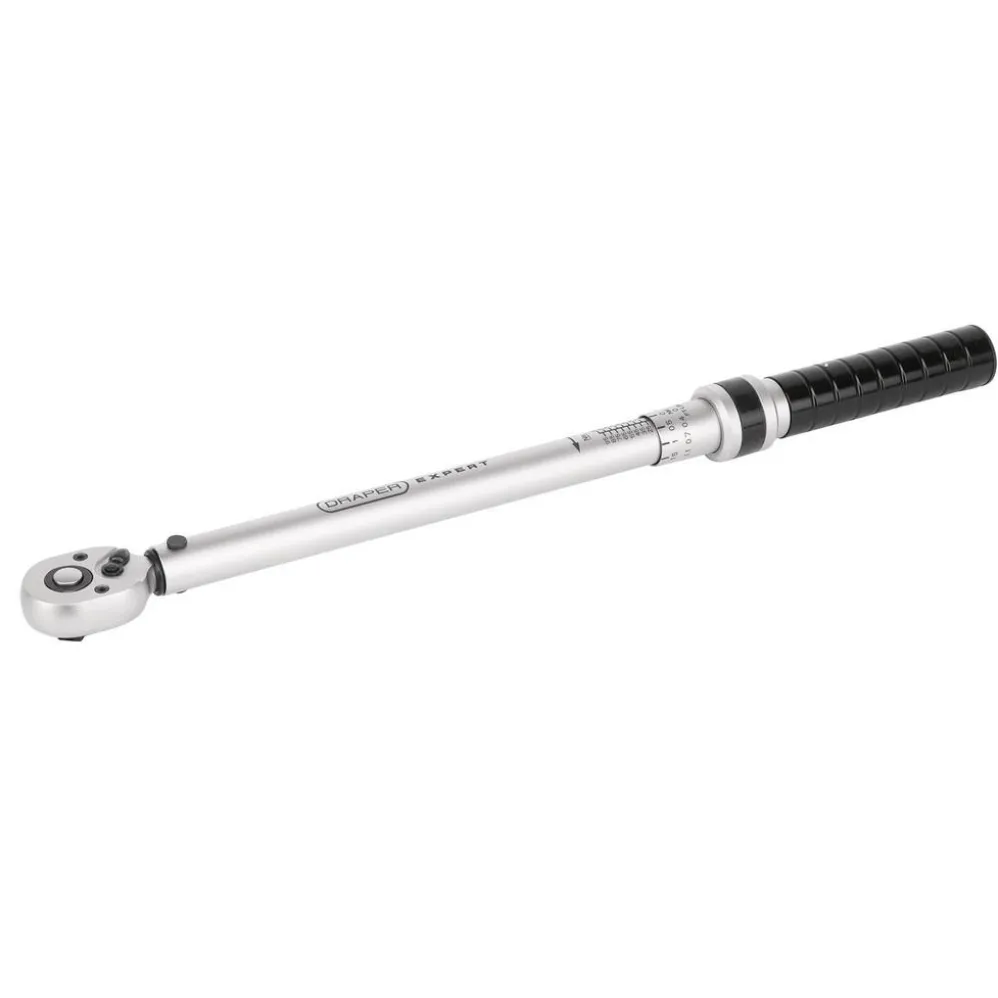 Draper Expert Ratchet Torque Wrench, 3/8" Sq. Dr., 20-142Nm