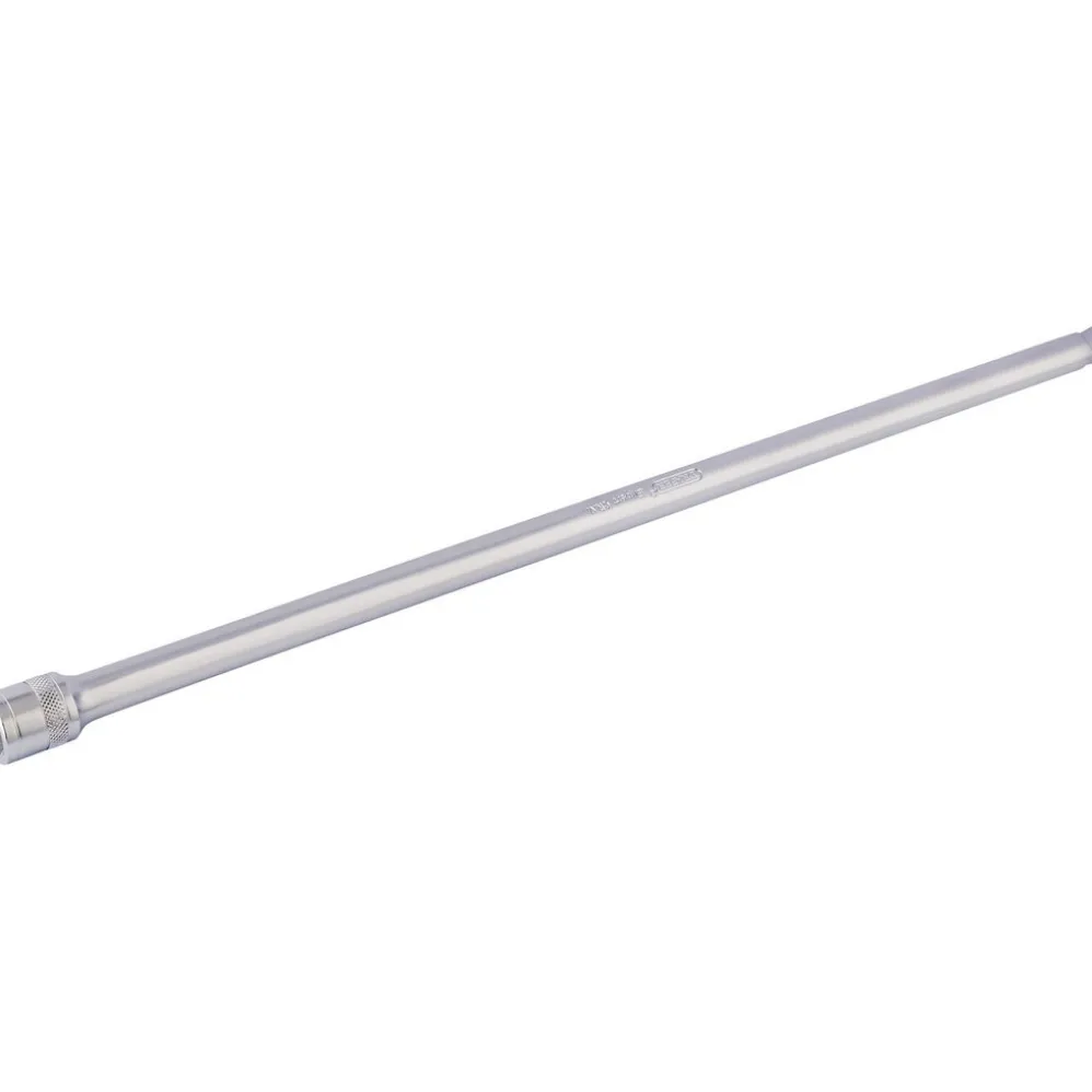 Draper Expert Satin Chrome Wobble Extension Bar, 1/2" Sq. Dr., 500mm