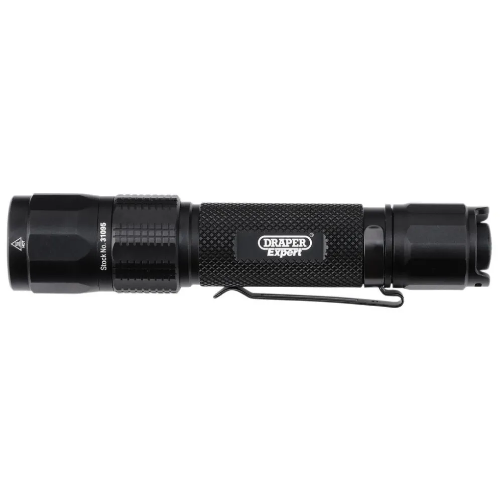 Draper Expert SMD LED USB Rechargeable High Performance Torch, 12W, 1200 Lumens, USB-C Cable Supplied