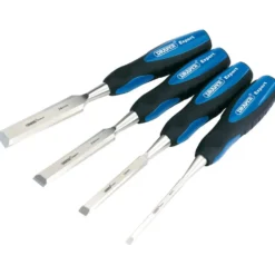 Draper Expert Soft Grip Bevel Edge Wood Chisel Set, 150mm (4 Piece)