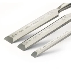 Draper Expert Soft Grip Bevel Edge Wood Chisel Set, 150mm (3 Piece)