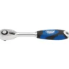 Draper Expert Soft Grip Reversible Ratchet, 1/4" Sq. Dr., 72 Tooth