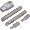 Draper Expert Spline Bit Set, 1/2" Sq. Dr. (5 Piece)