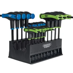 Draper Expert TX-STAR® & Hex Soft Grip Metric T-Handle Key Set (20 Piece)