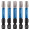 Draper Expert TX-STAR® Impact Screwdriver Bits, T40 x 50mm, 1/4" Hex (Pack of 5)