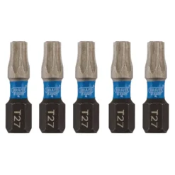Draper Expert TX-STAR® Impact Screwdriver Bits, T27 x 25mm, 1/4" Hex (Pack of 5)