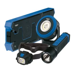 Draper Expert Wireless/USB Rechargeable Lights Kit with Dual Charging Pad
