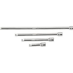 Draper Expert Wobble Extension Bar Set, 1/4" Sq. Dr., Micro Satin Chrome (4 Piece)