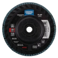Draper Expert Zirconium Oxide Flap Disc, 115mm, M14, 80 Grit