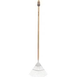 Draper Heritage Stainless Steel Lawn Rake with Ash Handle