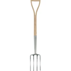 Draper Heritage Stainless Steel Border Fork with Ash Handle