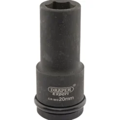 Draper Hi-TORQ® Deep Impact Socket, 3/4" Sq. Dr., 20mm