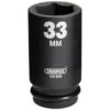 Draper Hi-TORQ® Deep Impact Socket, 3/4" Sq. Dr., 33mm
