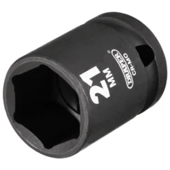 Draper HI-TORQ® Impact Socket, 1/2" Sq. Dr., 21mm