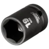 Draper HI-TORQ® Impact Socket, 1/2" Sq. Dr., 19mm
