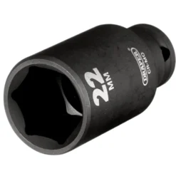 Draper HI-TORQ® Metric Deep Impact Socket, 3/8" Sq. Dr., 22mm
