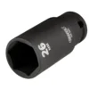 Draper HI-TORQ® Metric Deep Impact Socket, 1/2" Sq. Dr., 26mm