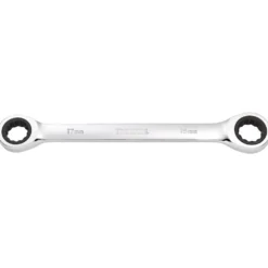 Draper HI-TORQ® Metric Double Ratchet Ring Spanner, 17 x 19mm