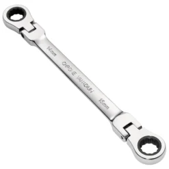 Draper HI-TORQ® Metric Flexible Head Double Ring Ratchet Spanner, 14 x 15mm