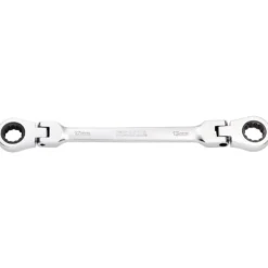 Draper HI-TORQ® Metric Flexible Head Double Ring Ratchet Spanner, 12 x 13mm