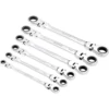 Draper HI-TORQ® Metric Flexible Head Double Ring Ratchet Spanner Set (6 Piece)