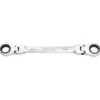 Draper HI-TORQ® Metric Flexible Head Double Ring Ratchet Spanner, 18 x 19mm