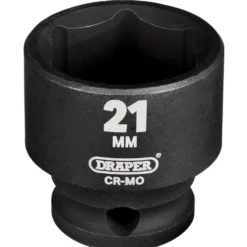 Draper HI-TORQ® Metric Impact Socket, 3/8" Sq. Dr., 21mm