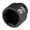 Draper HI-TORQ® Metric Impact Socket, 3/8" Sq. Dr., 22mm