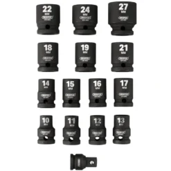 Draper HI-TORQ® Metric Impact Socket Set in EVA Drawer Insert Tray, 1/2