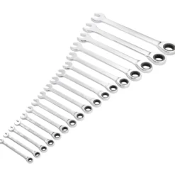 Draper HI-TORQ® Metric Ratchet Combination Spanner Set (17 Piece)