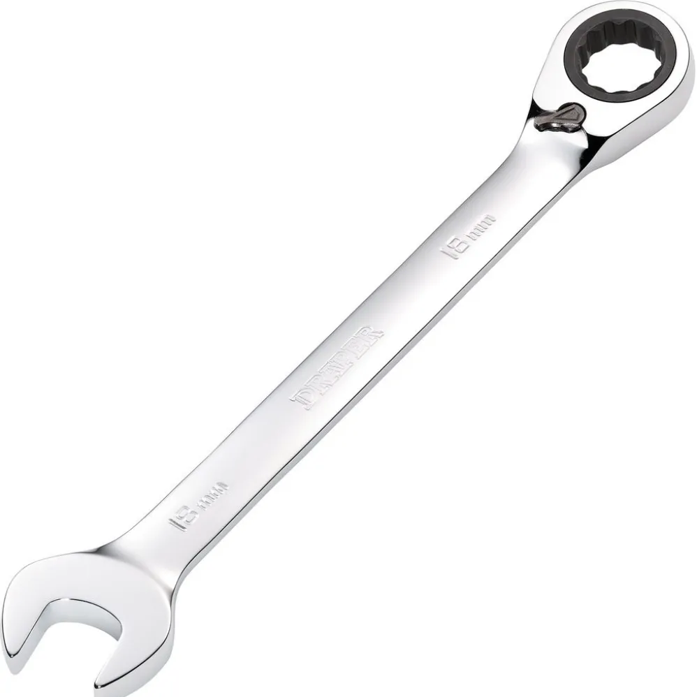Draper HI-TORQ® Metric Reversible Ratcheting Combination Spanner, 18mm