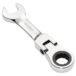 Draper HI-TORQ® Metric Stubby Flexible Head Ratchet Combination Spanner, 12mm
